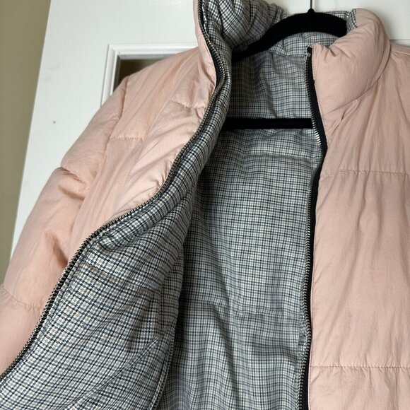 REVERSIBLE American Eagle Cropped Puffer Coat Jacket Size Small - Picture 9 of 14
